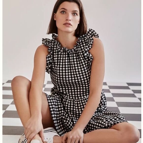 Anthropologie Maeve Lida Ruffled Mini Dress - Picture 7 of 7